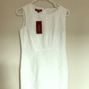 Lafayette 148 New York white cocktail dress.